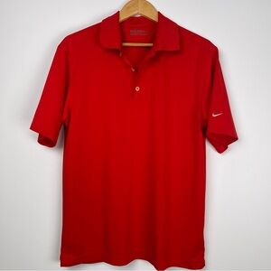 Men’s Nike Fit Dry Red Golf Polo